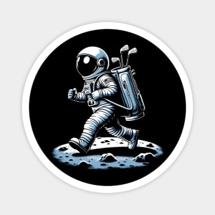 Golf Novelty Funny Astronaut Golfing Funny Golf Magnet